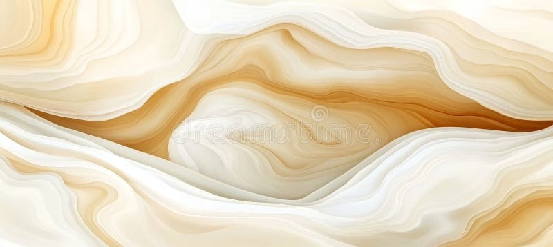 Motif D'Ondes Minimaliste 3D Sans Faille Et Gradient Jaune Clair Arrière-Plan. illustration libre de droits