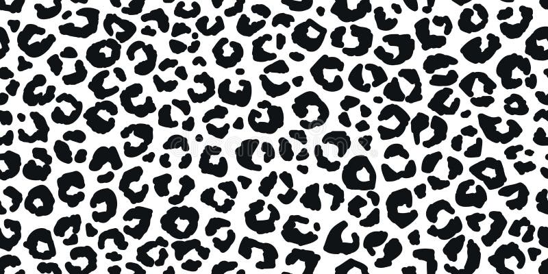 Motif de fourrure de léopard sans peau Dessin d'impression textile en tissu d'animaux de panage moderne Illustration élégante en