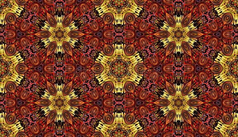 Motif de trame en mosaïque psychédélique aux fleurs de style oriental Motif de papier peint, fonds, décoration pour tapisseries, illustration stock Motif de trame en mosaïque psychédélique aux fleurs de style oriental Motif de papier peint, fonds, décoration pour tapisseries, illustration stock