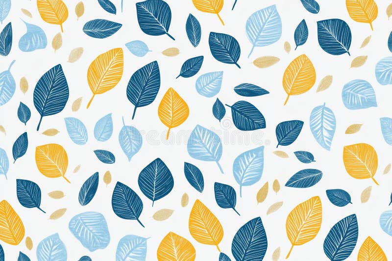 Motif feuille coloré illustration libre de droits