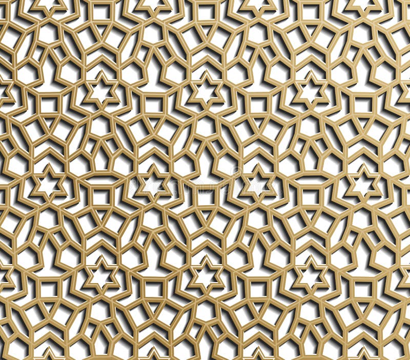 Motif géométrique sans âme Modèle islamique arabique, ornement oriental, ornement indien, motif perse, 3D Or Ramadan Kareem illustration de vecteur Motif géométrique sans âme Modèle islamique arabique, ornement oriental, ornement indien, motif perse, 3D Or Ramadan Kareem illustration de vecteur