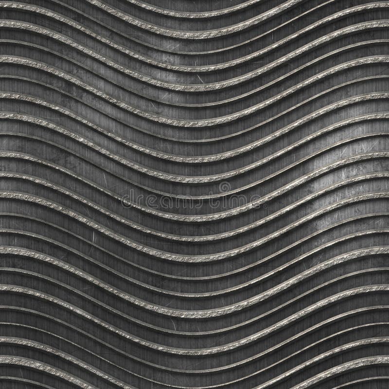 Metal Seamless Texture With Waves Pattern Panel 3d Illustration Stock Illustration Illustration Of Dark Heavy Metal Seamless Texture With Waves Pattern Panel 3d Illustration Stock Illustration Illustration Of Dark Heavy