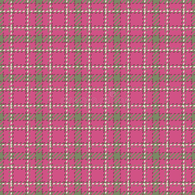 Motif plaid rose et vert vif. idéal pour des projets de mode textile ou web design. texture de répétition transparente ajoute illustration stock