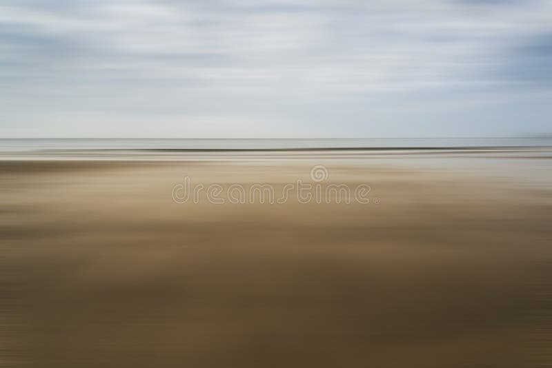 Motion Blur Effect Landscape Beach in Summer Stock Photo Image of