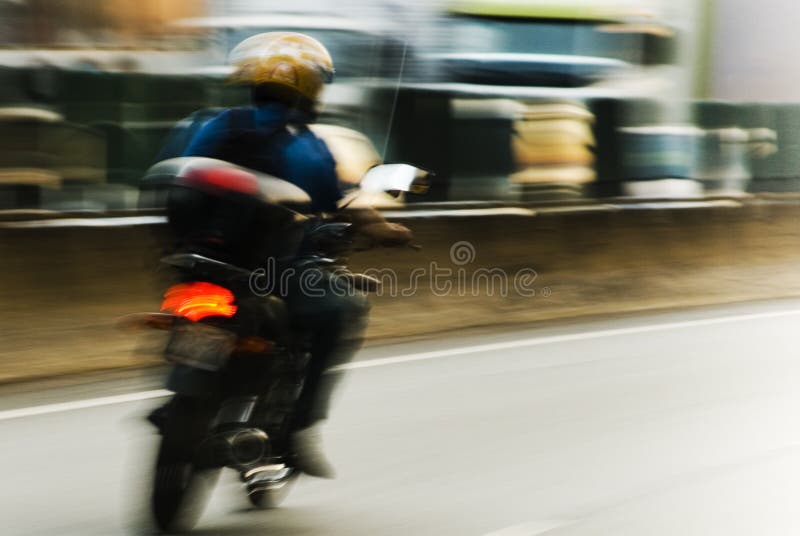 Motion blur motorcycle