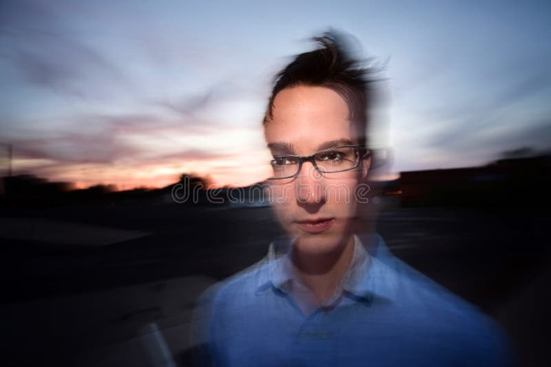 Motion Blur Portrait stock photo. Image of wide, alone 18858866