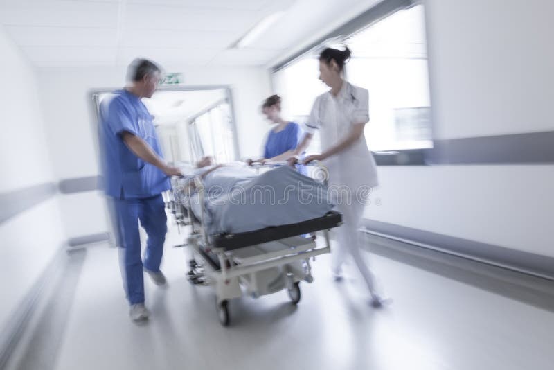 Motion Blur Stretcher Gurney Patient Hospital Emergency stock photos Motion Blur Stretcher Gurney Patient Hospital Emergency stock photos