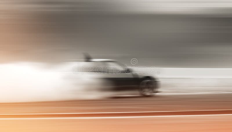 Race Car Drifting on Road through Forest · Free Stock Photo