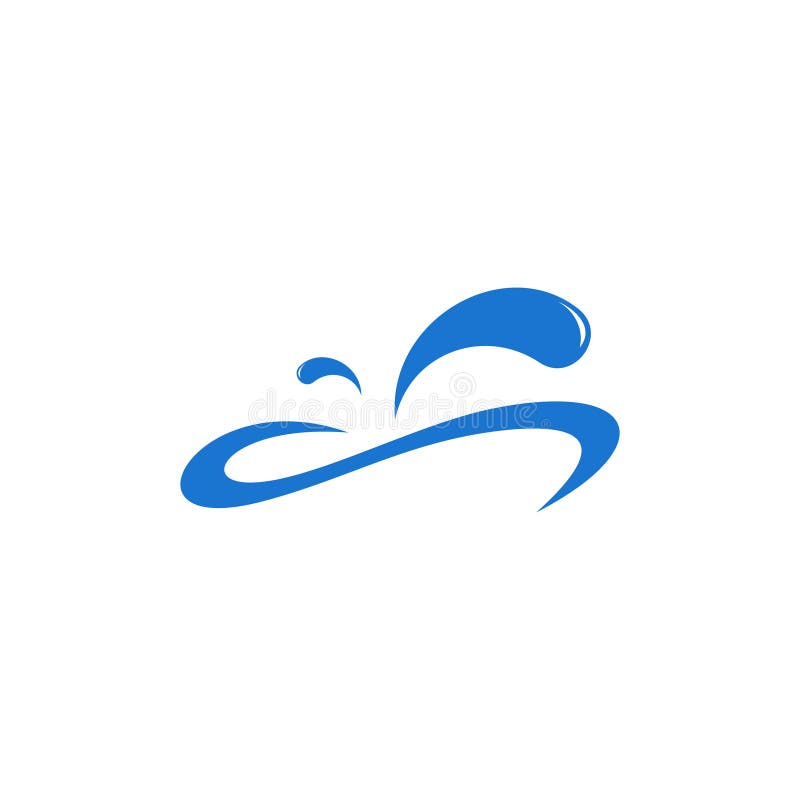 Motion Splash Water Pool Curves Simple Design Symbol Logo Vector Stock ...