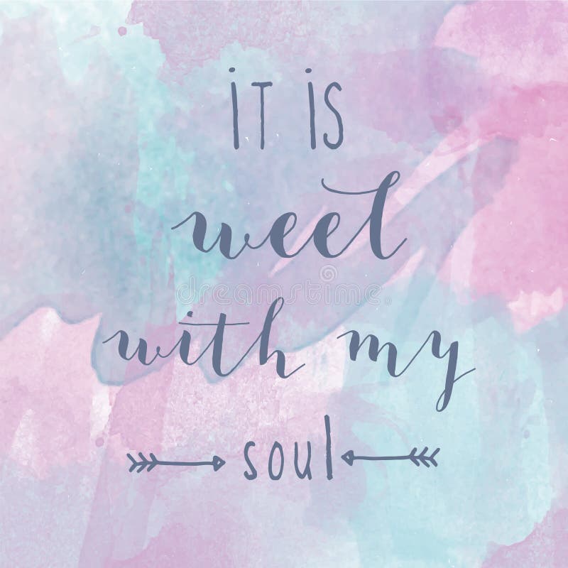 Women's It Is Well With My Soul Pink Motivation T-Shirt Women's It Is Well With My Soul Pink Motivation T-Shirt