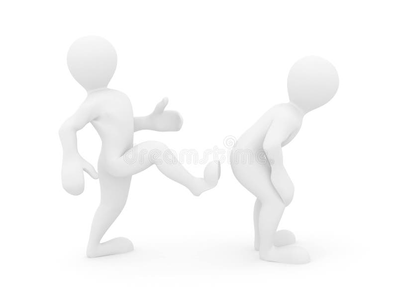 Motivational kick up the vector illustration