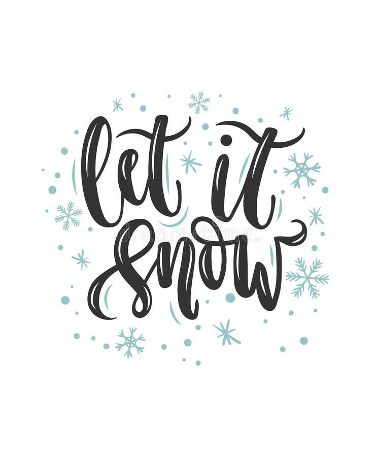 let it snow printable sign