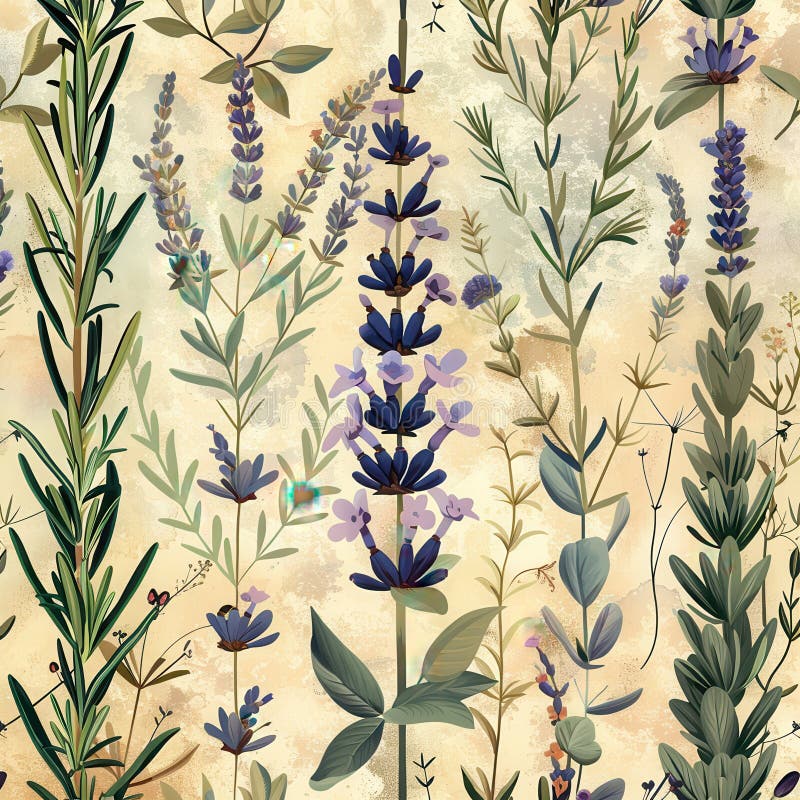 Motivo floreale colorato e vibrante con una tonalità gialla e viola fotografia stock
