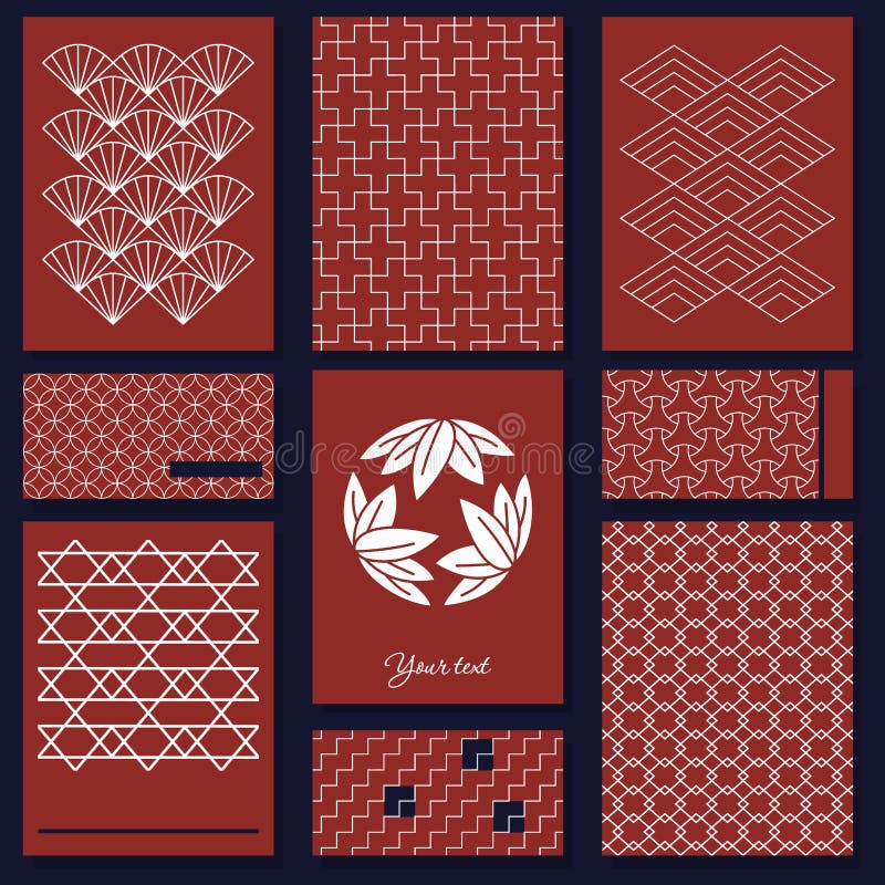 Motivo japonês do sashiko O vetor original apronta-se para as melhores cópias Teste padrão asiático Contexto abstrato Textura do ilustração do vetor Motivo japonês do sashiko O vetor original apronta-se para as melhores cópias Teste padrão asiático Contexto abstrato Textura do ilustração do vetor