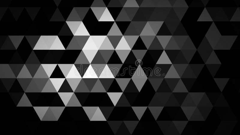 Motivo poligonale bianco e nero schema geometrico astratto mosaico triangolare perfetto per la pubblicità dell'app mobile su social media