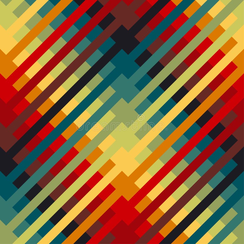 Motivo repetível colorido com linhas diagonais