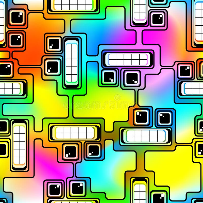 Motley robots royalty free illustration