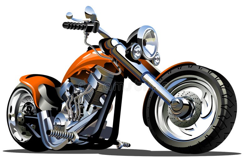 Moto de la historieta del vector ilustración del vector Moto de la historieta del vector ilustración del vector