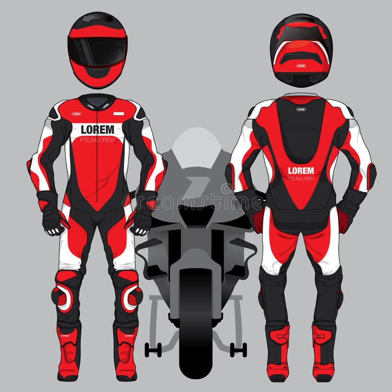 Vetor de design de corrida de moto