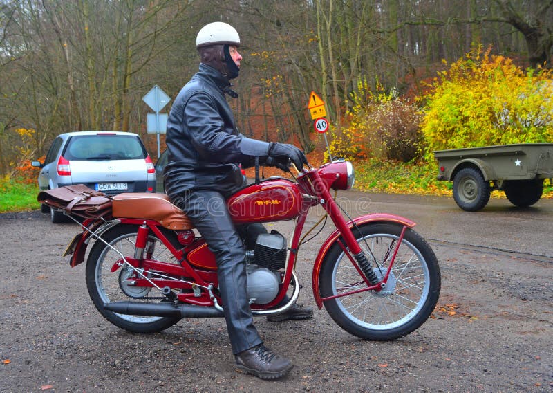 Moto polonaise WFM de classique photographie stock libre de droits Moto polonaise WFM de classique photographie stock libre de droits