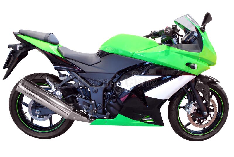 Moto verte rapide images stock Moto verte rapide images stock