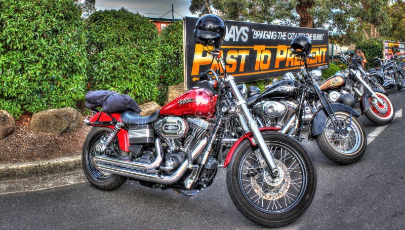 Moto Clásica De Harley Davidson Foto Editorial - Imagen De Motor