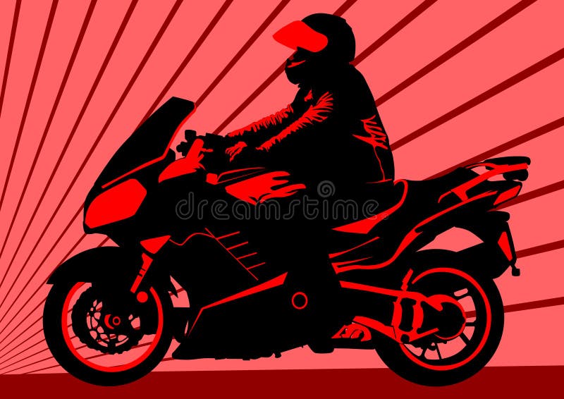 Desenho De Uma única Linha De Jovem Moto Racer Saltando Em Sua