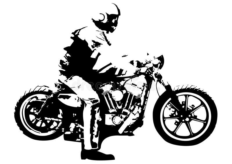 Desenho Em Preto E Branco De Motocicleta Com Vetor De Carro. Corridas De  Motocicletas Ilustração do Vetor - Ilustração de fundo, moto: 213639064