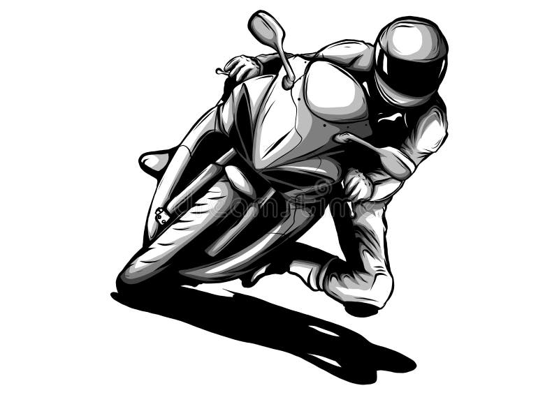 Motociclista, silhueta do vetor do grunge da motocicleta, emblema retro e ilustração da etiqueta ilustração royalty free Motociclista, silhueta do vetor do grunge da motocicleta, emblema retro e ilustração da etiqueta ilustração royalty free