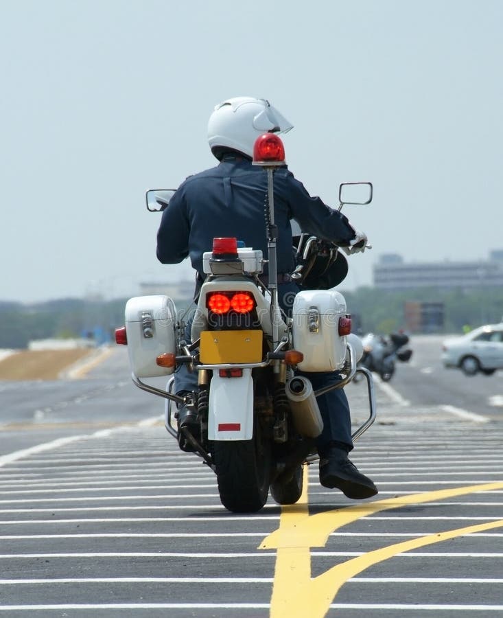 Motociclo della polizia immagini stock libere da diritti Motociclo della polizia immagini stock libere da diritti