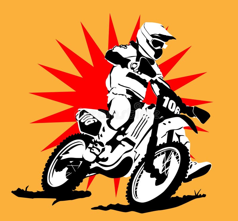 Download Motocross, Jump, Racing. Royalty-Free Vector Graphic