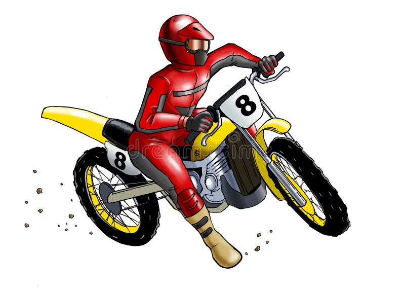 Motocross royalty free illustration