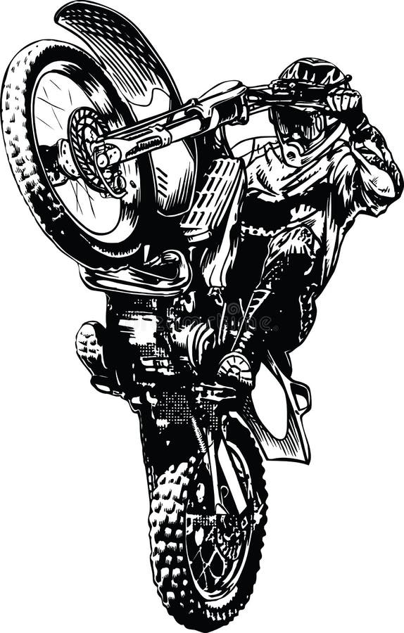 Motocross Wing Vector Illustration Stock Illustration - Download
