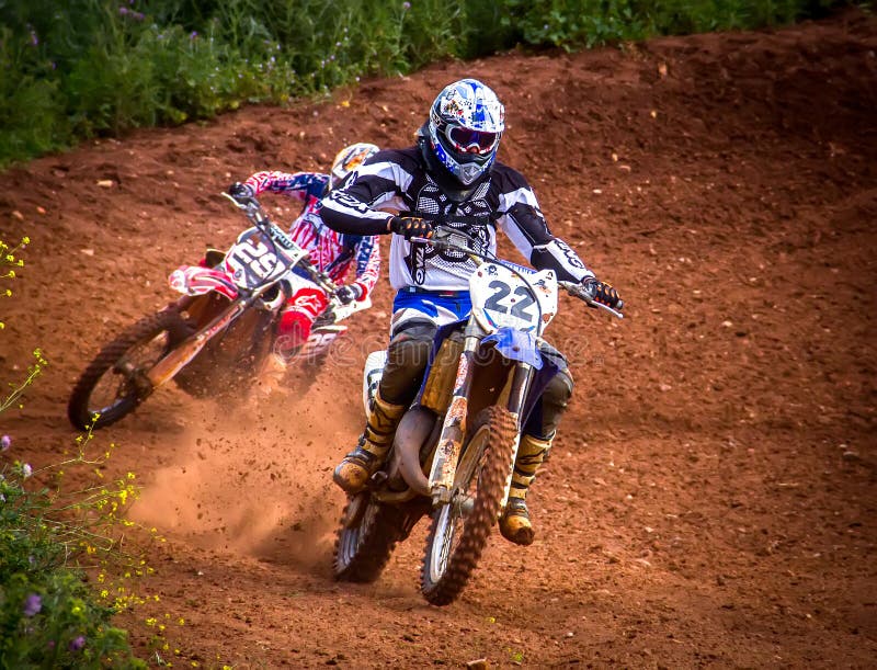 Moto Cross Ação — Fotografia de Stock Editorial © rebaisilvano #228223442