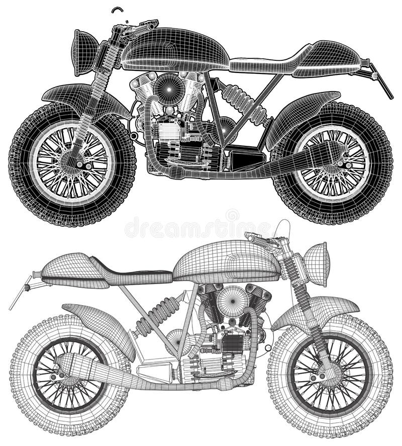 Motocykl ilustraci wektor ilustracji Motocykl ilustraci wektor ilustracji