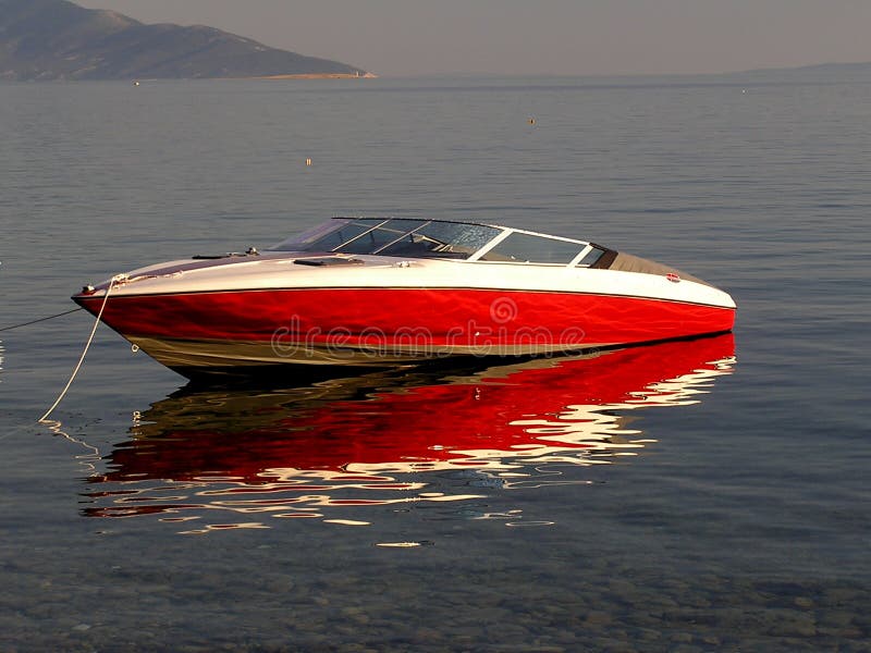 Motor boat stock image