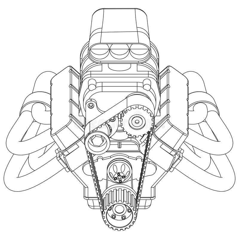 Grupo De Desenhos Dos Motores - Motor a Combustão Interna Do Veículo  Motorizado, Motocicleta, Motor Bonde E Um Foguete Pode Ilustração do Vetor  - Ilustração de planta, desenho: 114450438