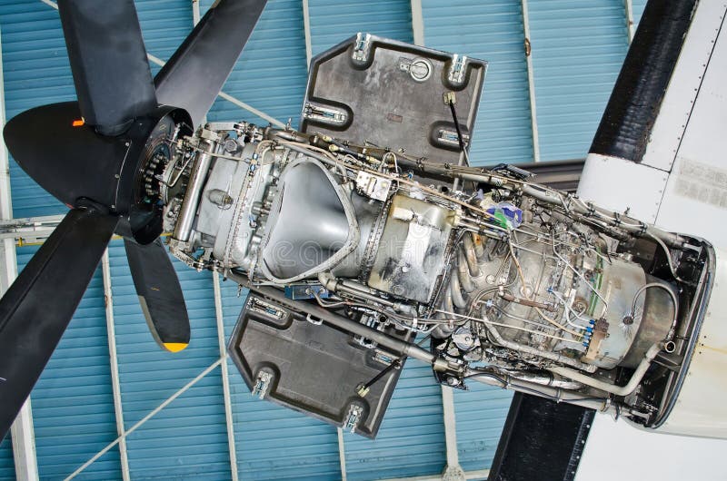 Motor de turbopropulsor de los aviones para la reparación, mantenimiento