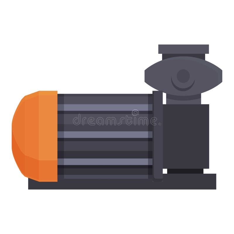 Motor Electric Pump Icon Cartoon Vector. Aquatic Farm Stock Vector
