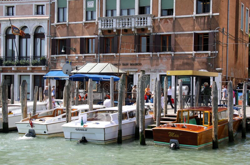 Motor Gondolas In Venice For Tourist Transport Editorial Stock Photo Image Of Journey Transport 16189618