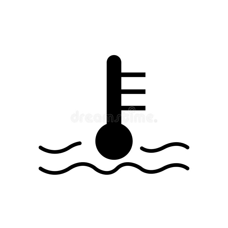 Motor Temperature Gauge Icon in Flat Style on Transparent Background