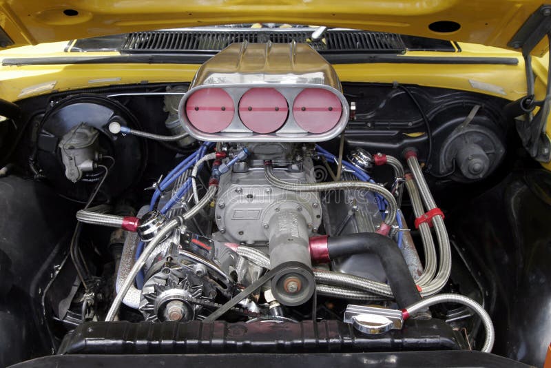 Motor van een auto royalty-vrije stock fotografie Motor van een auto royalty-vrije stock fotografie