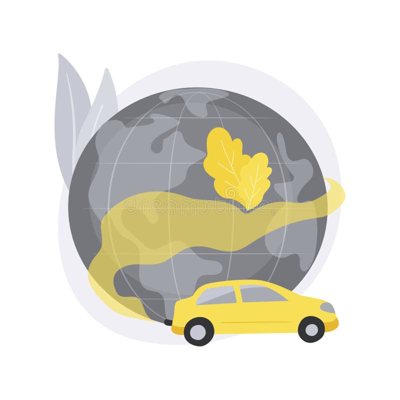 Motor Vehicle Pollution Abstract Concept Vector Illustration. Stock ...