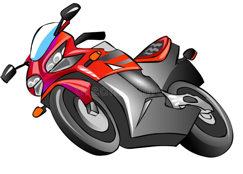 Motorbike royalty free illustration