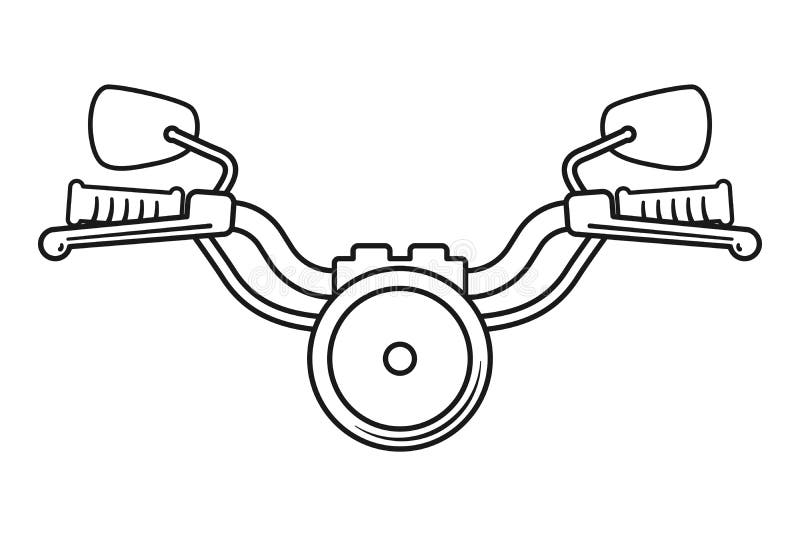Motorcycle Handlebars Vector Stock Vector Illustration of club, road