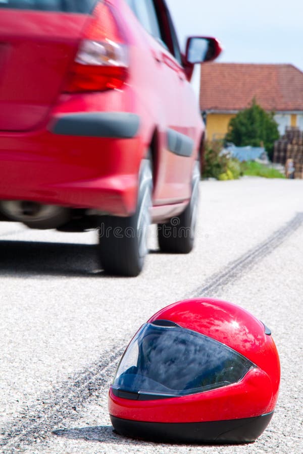 An accident with a motorcycle. Traffic accident and skid marks on road. Representative photo. An accident with a motorcycle. Traffic accident and skid marks on road. Representative photo.