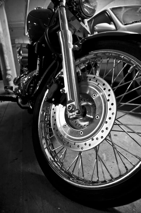 Motorcycle black and white stock photo. Image of circle - 7022546