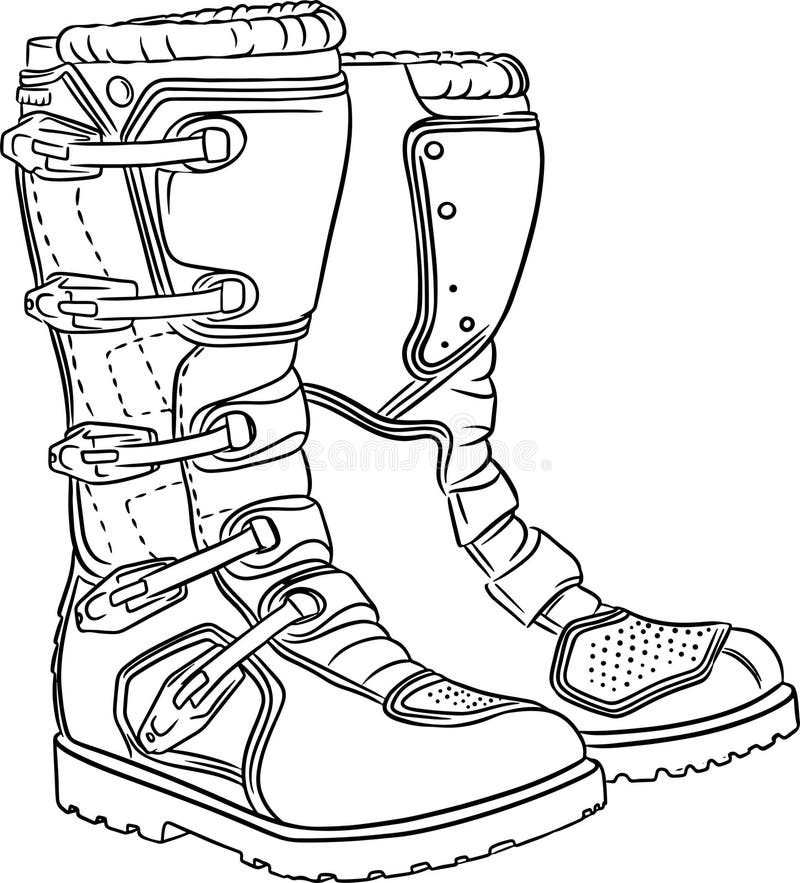 Motocross Boot Stock Illustrations – 248 Motocross Boot Stock ...