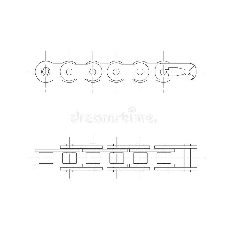 Motorcycle Chain Frame Stock Illustrations 299 Motorcycle Chain Frame