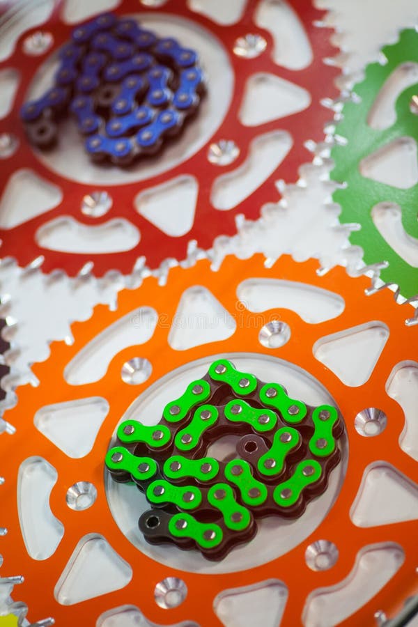 Motorcycle Chain and Sprocket Stock Image Image of motorcycle, teeth